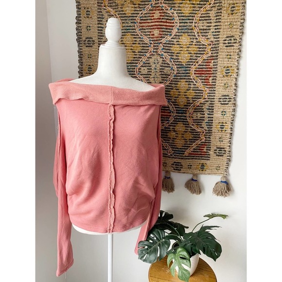 Free People Tops - Free People Wide Neck Sweater Top